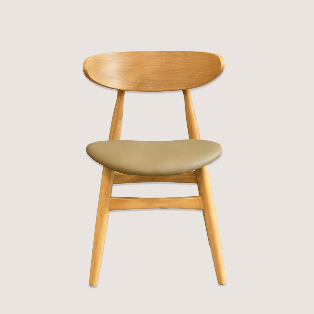 FOX-CH オーク突板ダイニングチェア 座面高440mm