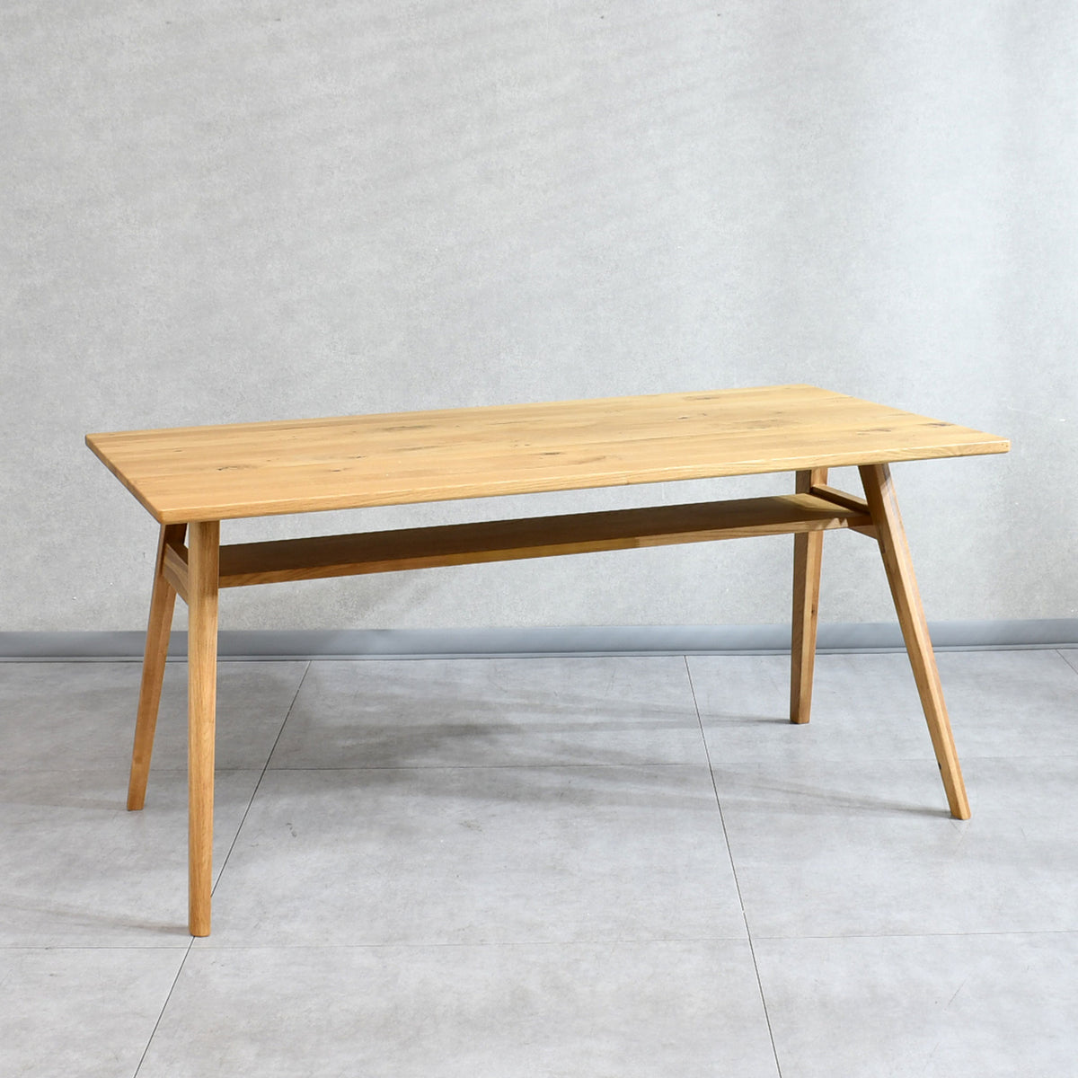 PARUS-OAK 総オーク無垢材150cm幅ダイニングテーブル