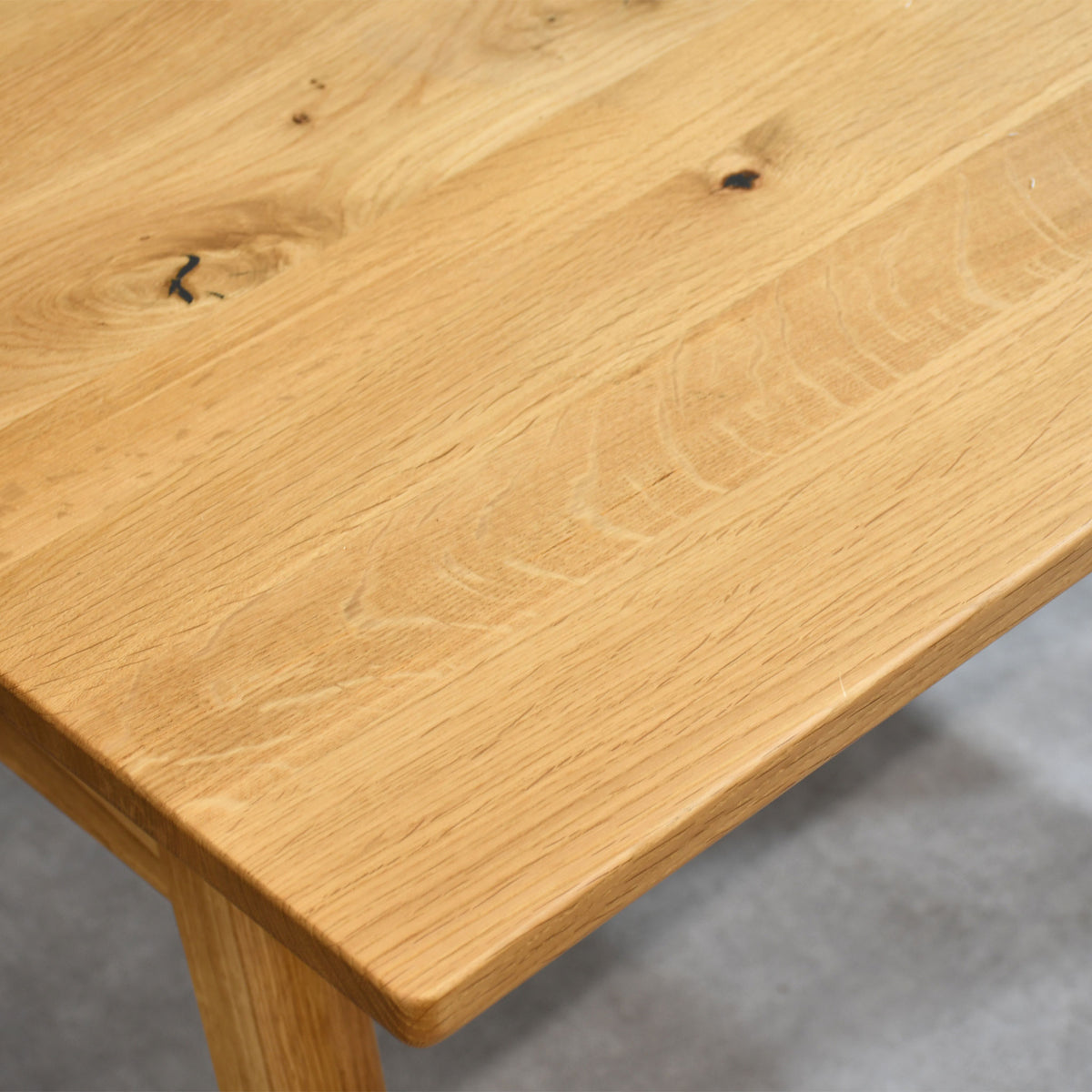 PARUS-OAK 総オーク無垢材150cm幅ダイニングテーブル