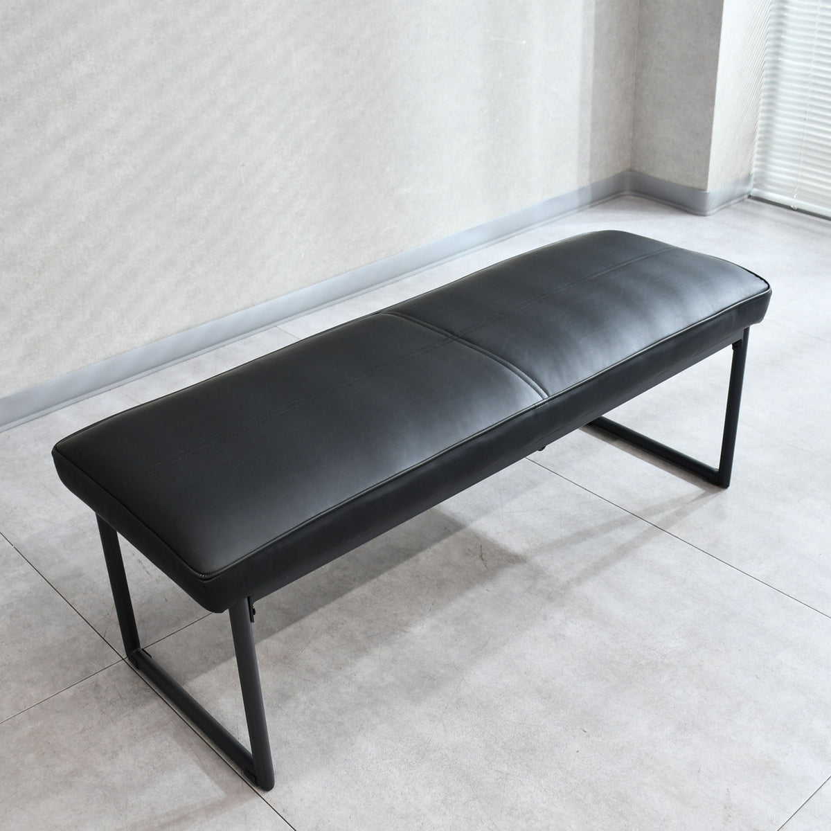 milla 120cm幅ダイニングベンチ 合成皮革 座面高450mm