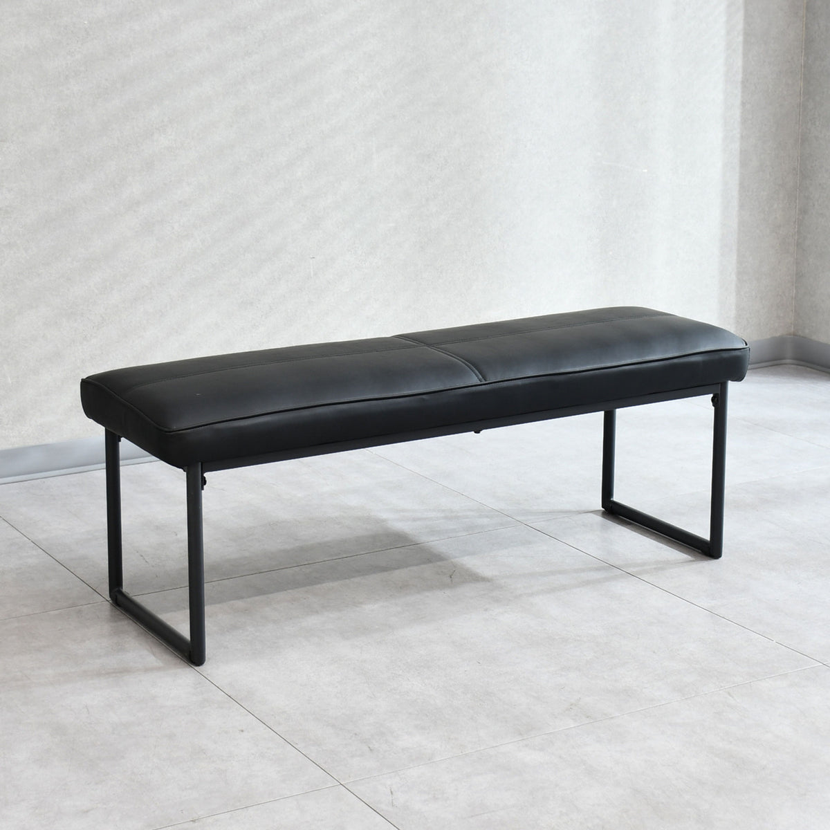 milla 120cm幅ダイニングベンチ 合成皮革 座面高450mm