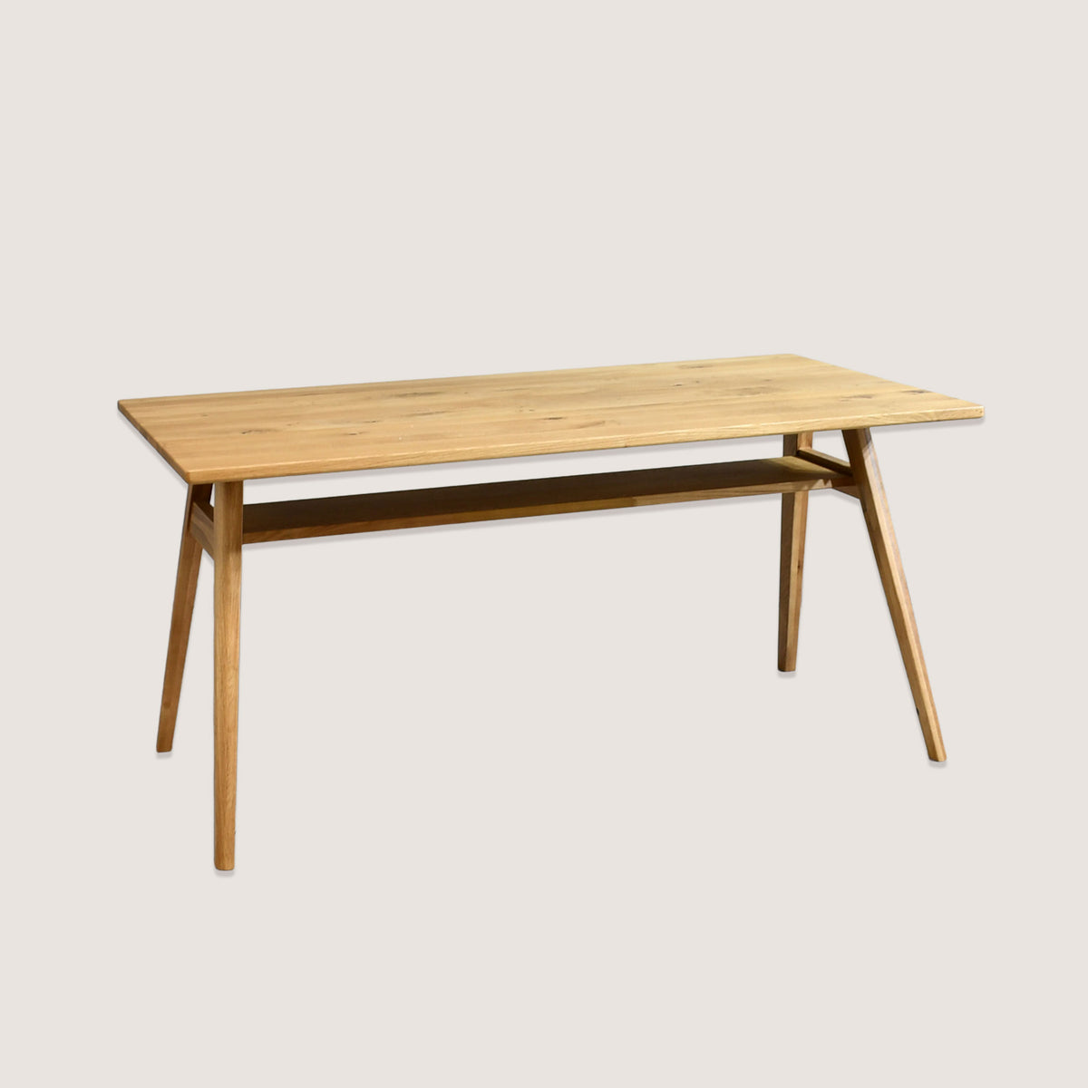 PARUS-OAK 総オーク無垢材150cm幅ダイニングテーブル