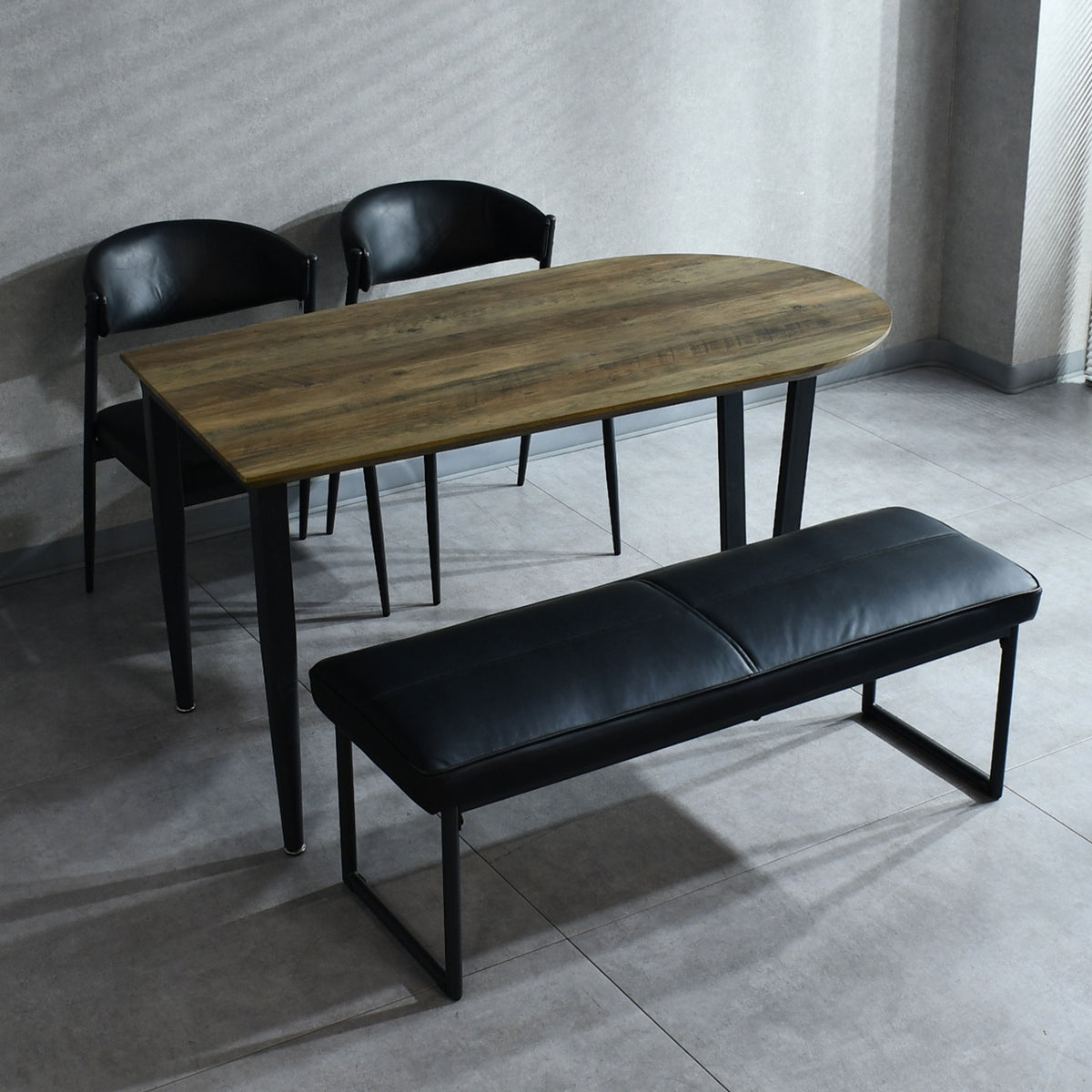 SHAPE 140cm幅楕円形ダイニングテーブル4点セット